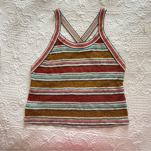 Tops - Missoni Sport Striped zig zag cropped Knit Tank Top 44 Medium US 8